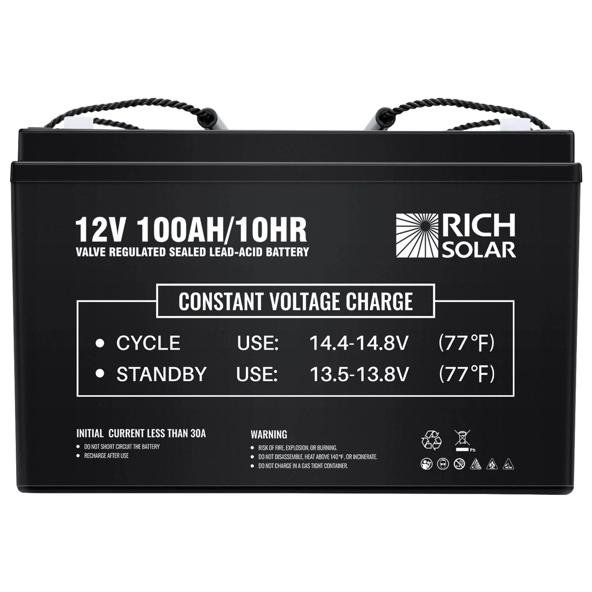 Rich Solar 12V 100Ah Deep Cycle AGM Battery - RS-AGM12100 - Avanquil