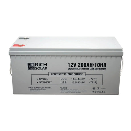Rich Solar 12V 200Ah Deep Cycle AGM Battery - RS-AGM12200 - Avanquil