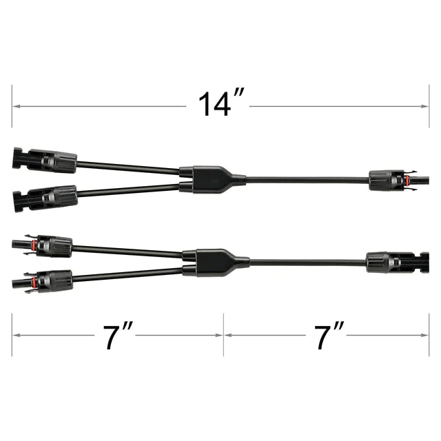 Rich Solar 2 to 1 Y Branch Parallel Adapters - Waterproof and Dustproof - RS-Y2 - Avanquil