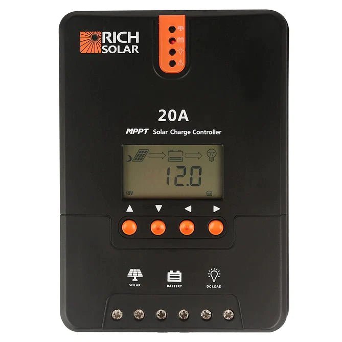 Rich Solar 20 Amp MPPT Solar Charge Controller - RS-MPPT20 - Avanquil