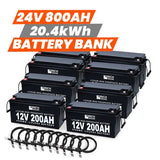 Rich Solar 24V - 800AH - 20.4kWh Lithium Battery Bank - RS-24V - 800AH - 20.4kWh Lithium Battery Bank - Avanquil