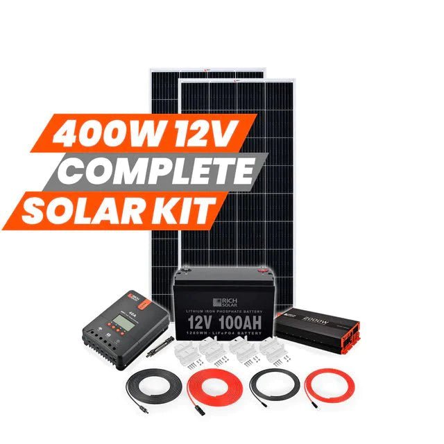 Rich Solar 400 Watt 12V Complete Solar Kit - RS-CK400 - Avanquil