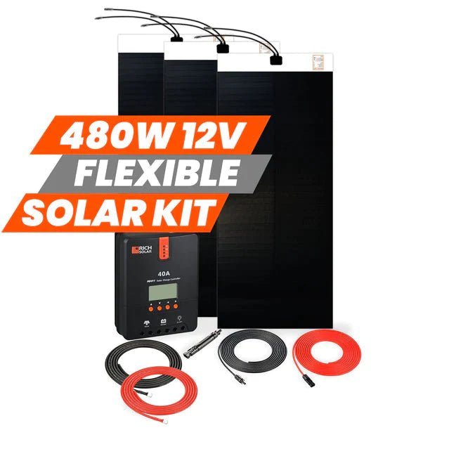 Rich Solar 480 Watt Flexible Solar Kit - RS-480 Watt Flexible Solar Kit - Avanquil