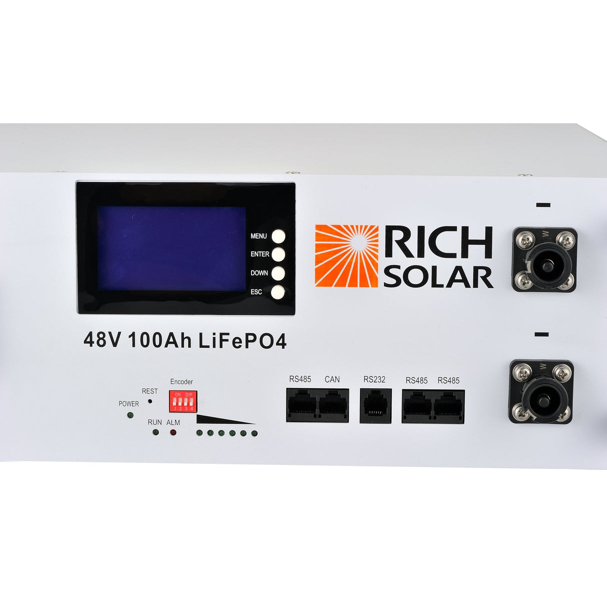 Rich Solar 48V 100Ah LiFePO4 Alpha 5 Server Lithium Iron Phosphate Battery - B48100SR - RS-B48100SR - Avanquil