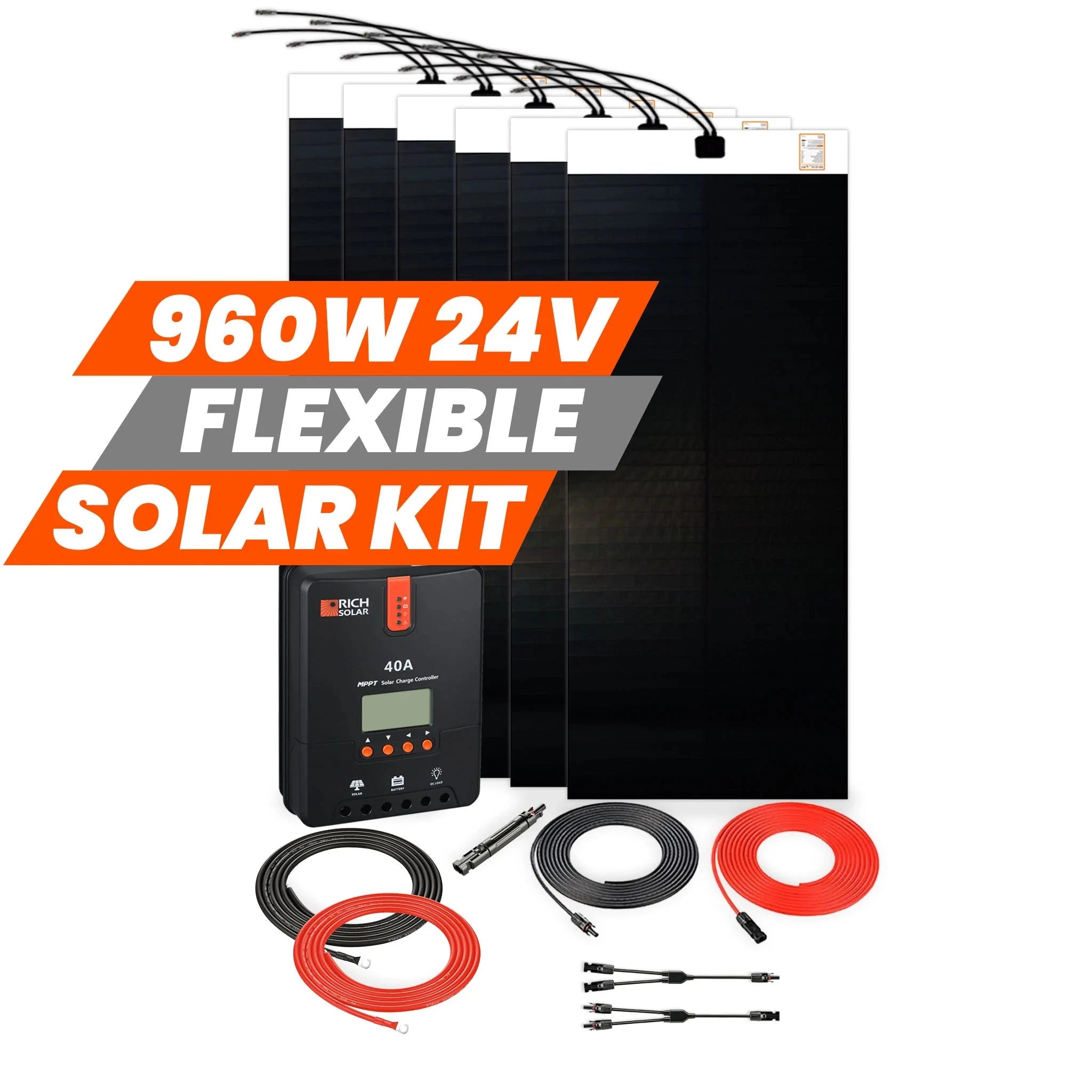 Rich Solar 960 Watt Flexible Solar Kit - RS-960 Watt Flexible Solar Kit - Avanquil