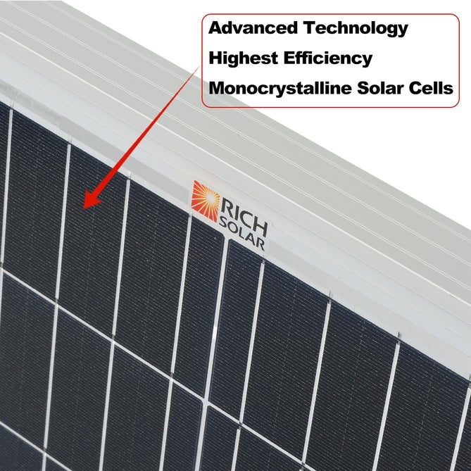 Rich Solar Mega 200 Watt 24 Volt Solar Panel - RS-M200D - Avanquil