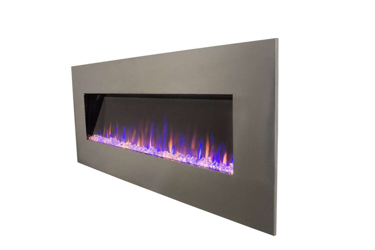 Touchstone AudioFlare 80024 Stainless 50" Recessed Electric Fireplace - TS-80024 - Avanquil