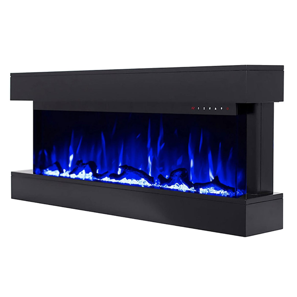 Touchstone Chesmont Black 50" 80034 Wall Mount 3-Sided Smart Electric Fireplace (Alexa/Google Compatible) - TS-80034 - Avanquil
