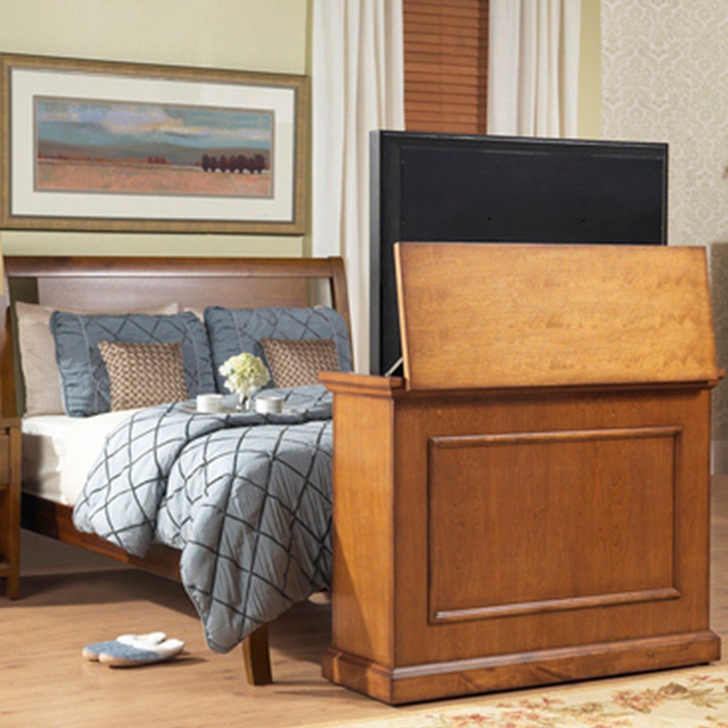 Touchstone The Elevate 72009 Honey Oak TV Lift Cabinet for 50" Flat screen TVs - TS-72009 - Avanquil