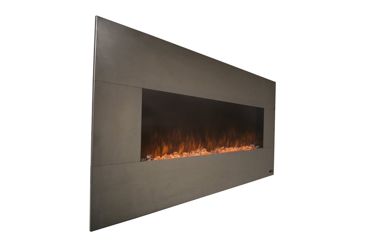 Touchstone The Onyx Stainless 80026 50" Wall Mounted Electric Fireplace - TS-80026 - Avanquil