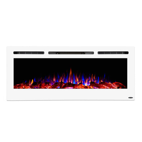 Touchstone The Sideline 50 White 80029 50" Recessed Electric Fireplace - TS-80029 - Avanquil
