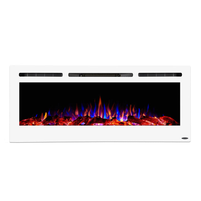 Touchstone The Sideline 50 White 80029 50" Recessed Electric Fireplace - TS-80029 - Avanquil