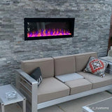 Touchstone The Sideline Outdoor/Indoor 80017 50" Recessed/Wall Mounted Electric Fireplace (No Heat) - TS-80017 - Avanquil