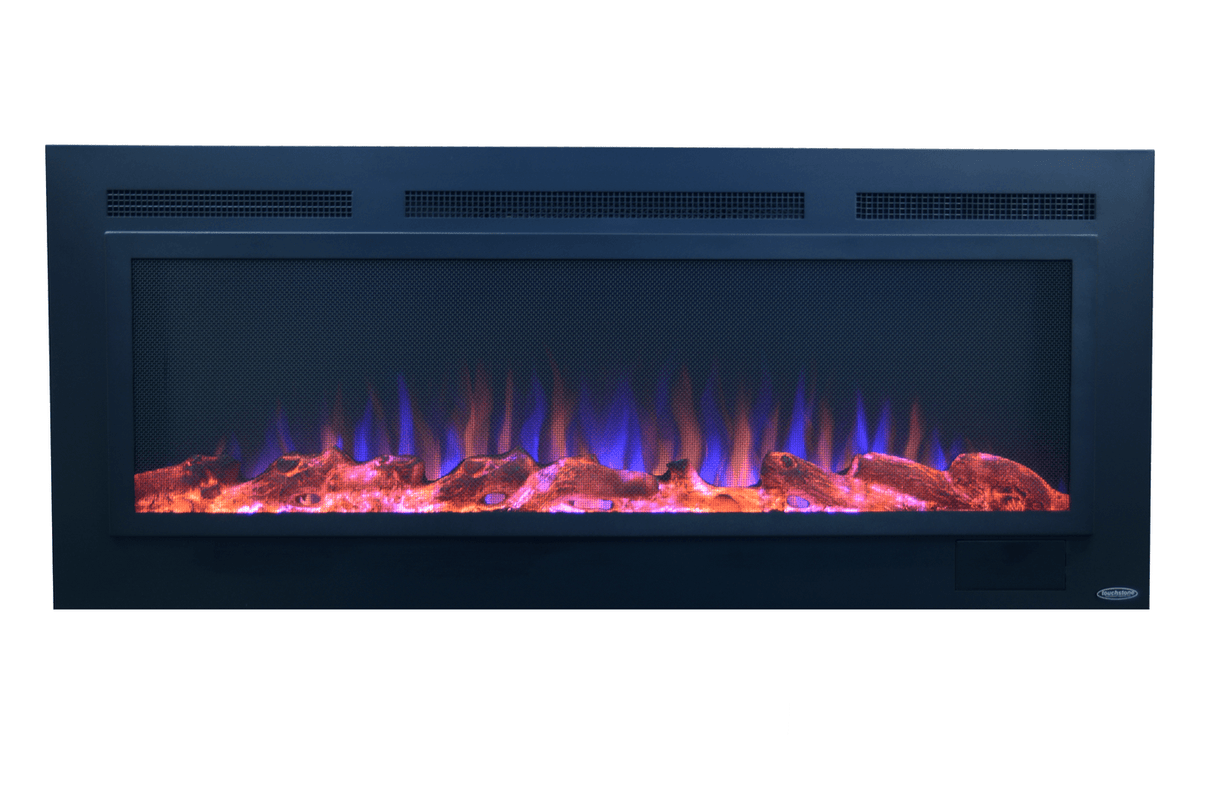 Touchstone The Sideline Steel Mesh Screen Non Reflective 80013 50" Recessed Electric Fireplace - TS-80013 - Avanquil